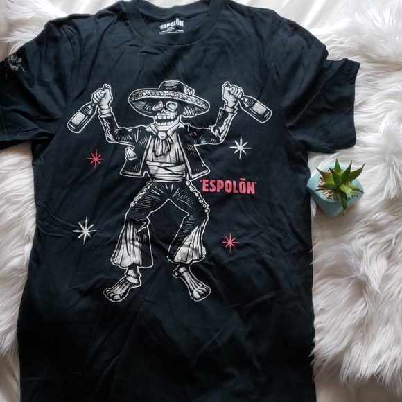 Espolon Black Graphic T Shirt - Picture 1 of 4